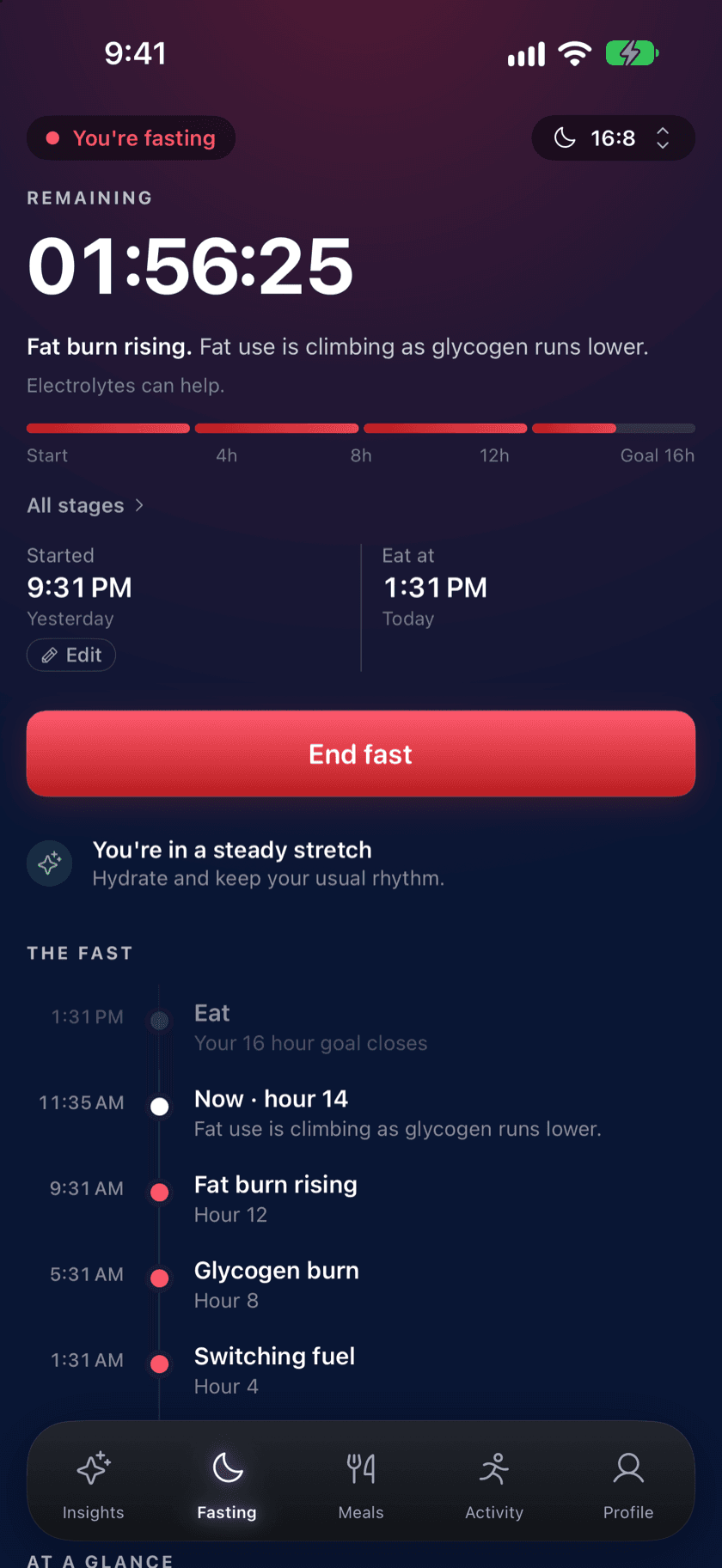 Zen Lean app screen 1