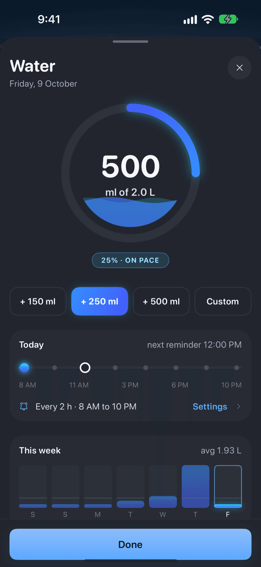 Zen Lean app screen 2