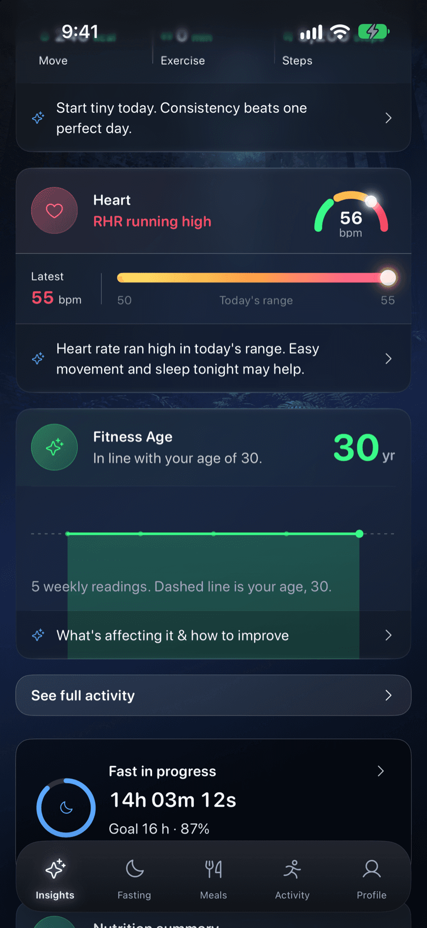 Zen Lean app screen 2